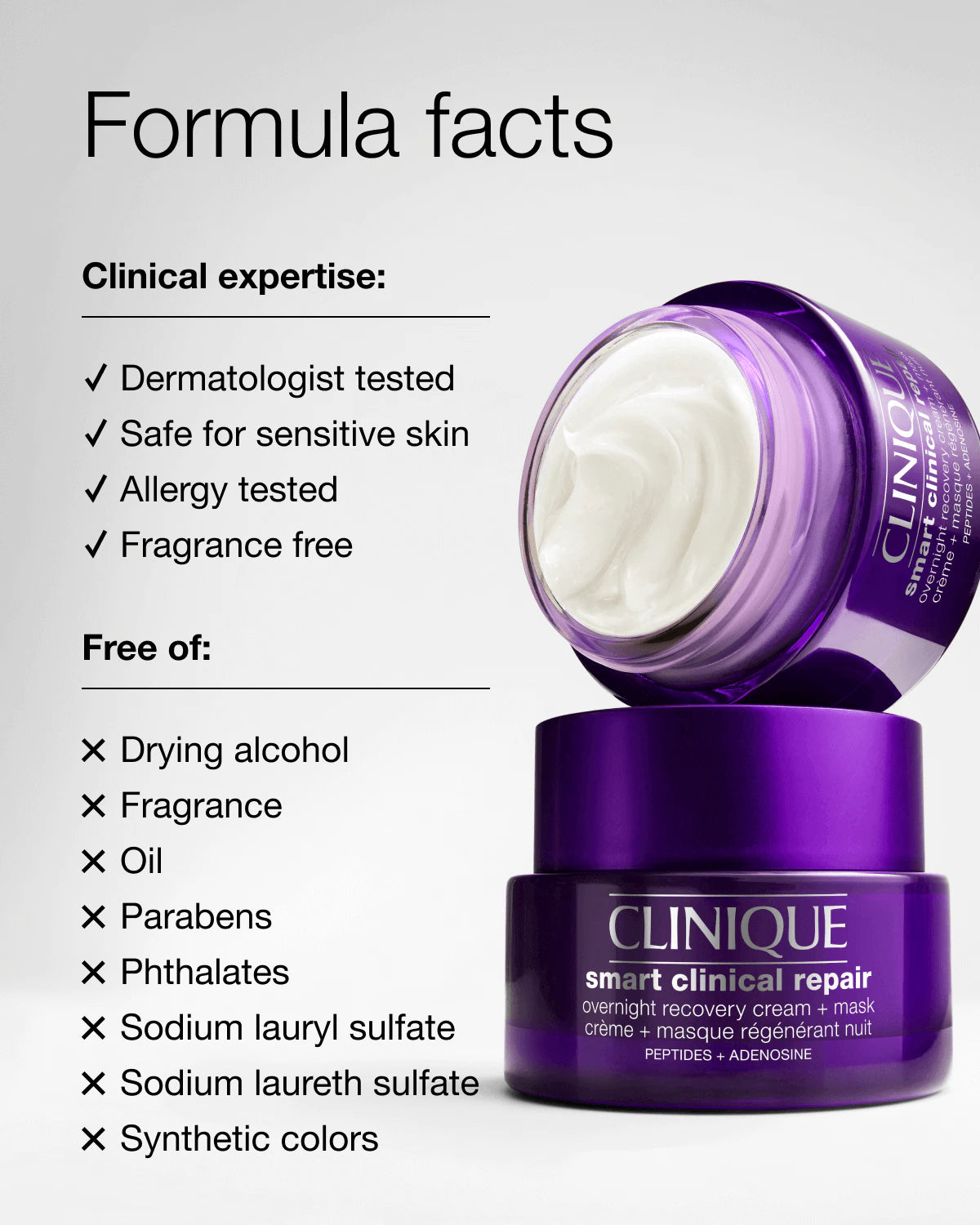 Clinique Smart Clinical Repair Overnight Barrier Cream + Mask 50ml